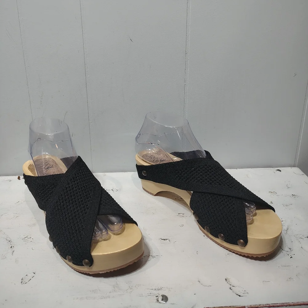Jax & Bard‎ Libby Hill Black Leather Sandals Size 39 (8-8.5)